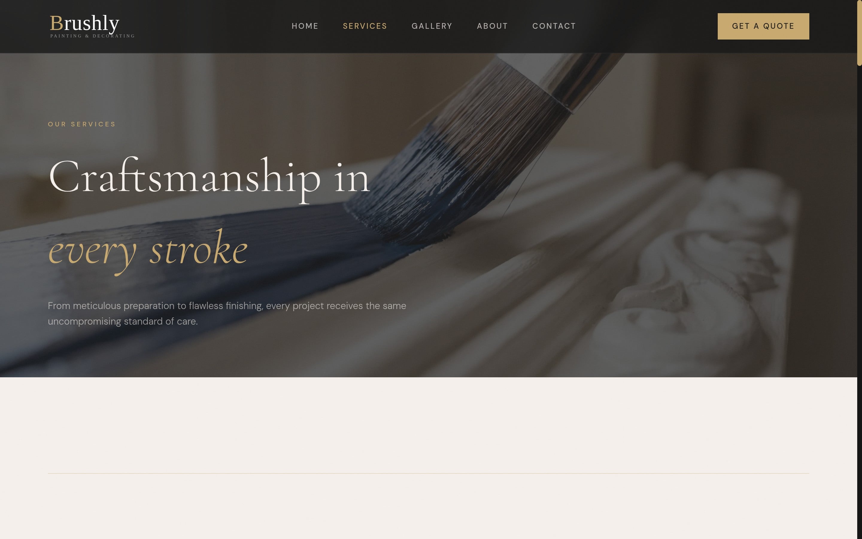 Brushly inner page