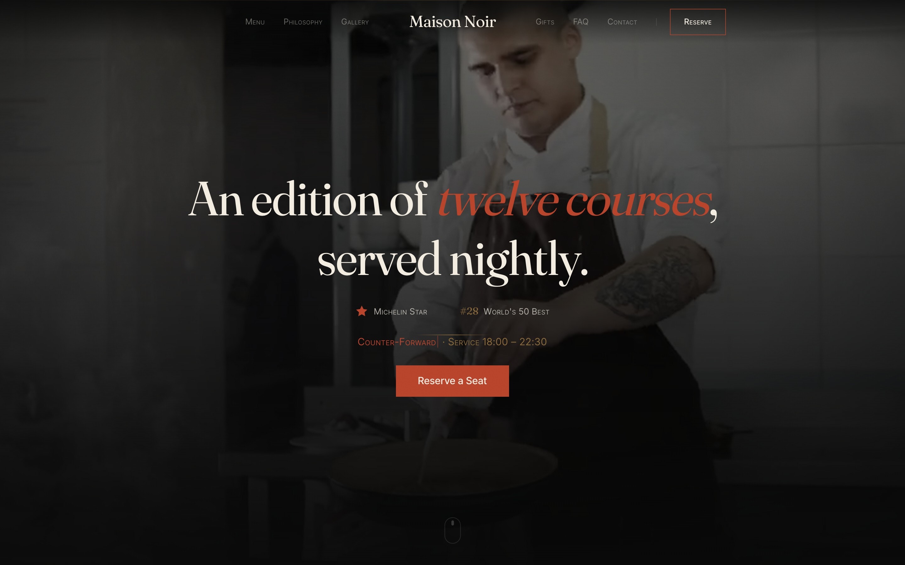 Maison Noir homepage