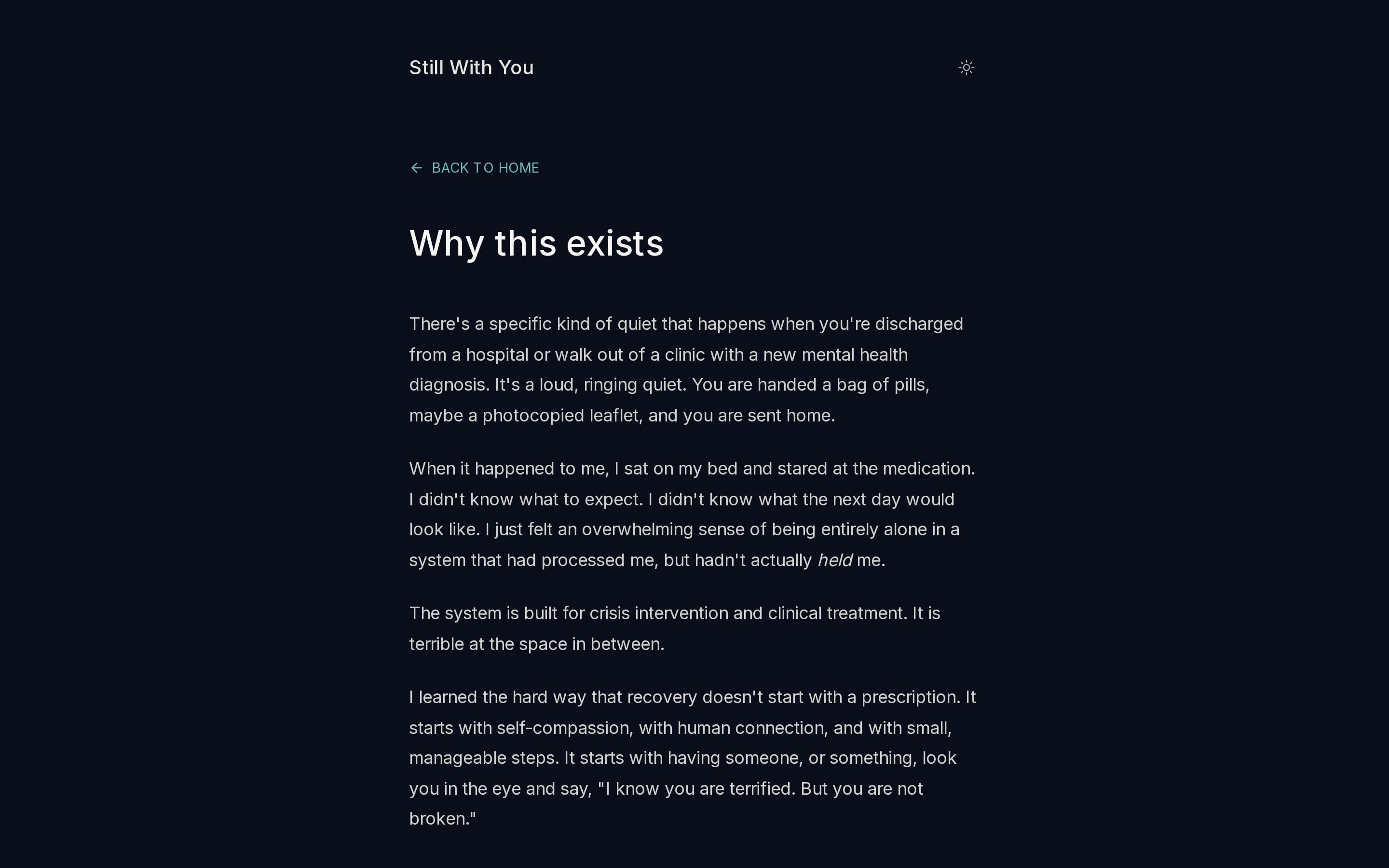 Still With You inner page