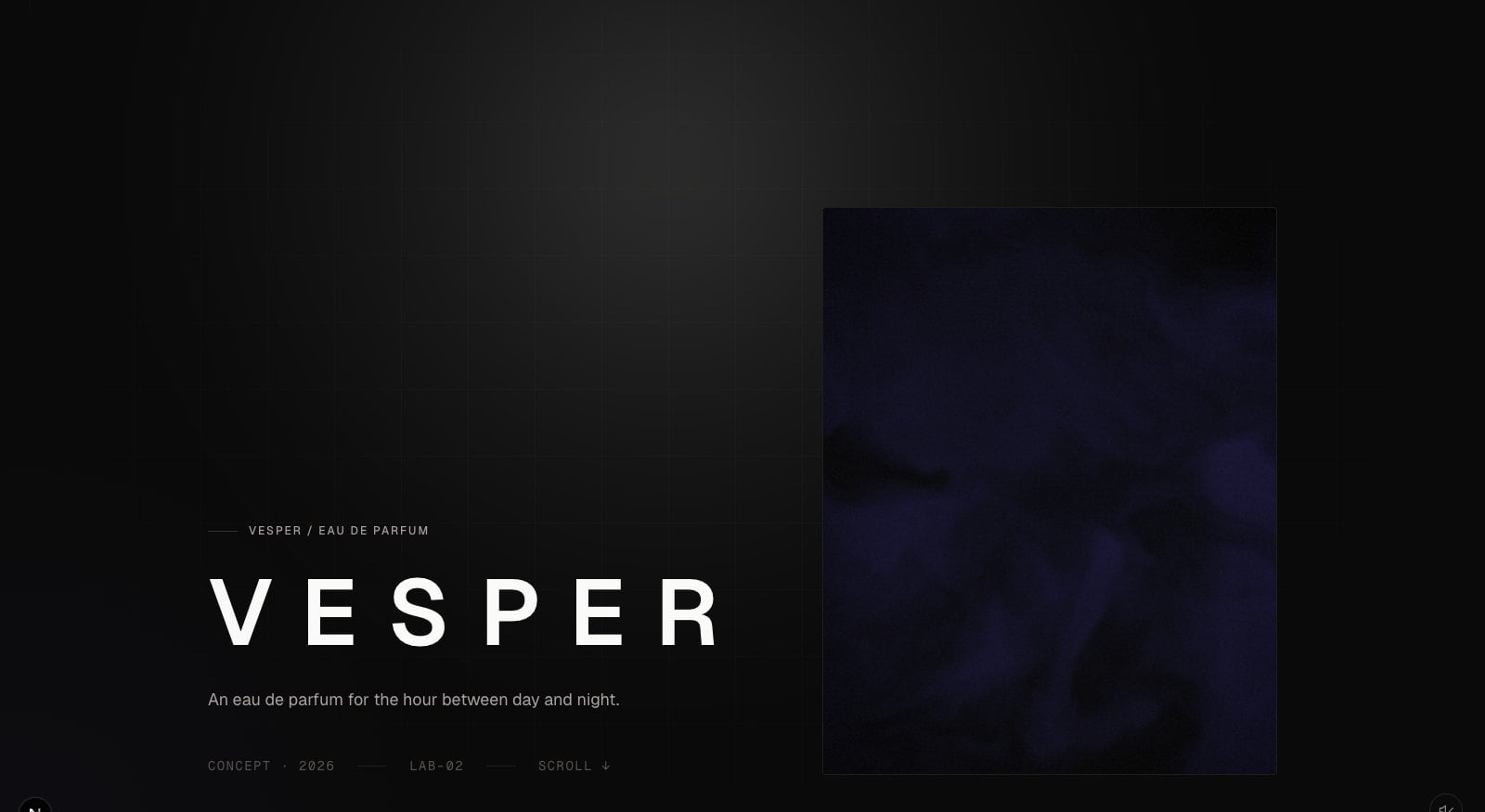 VESPER homepage screenshot